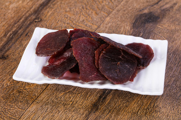 Dry beef meat
