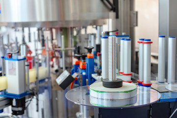 Automatic labeling machine.