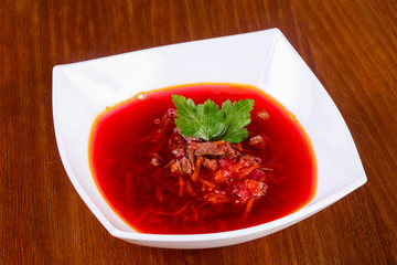 Russian borcht soup