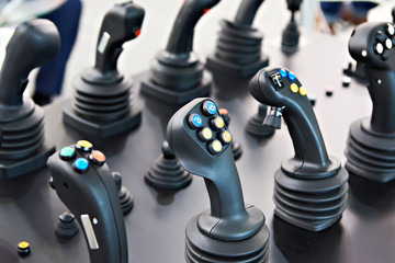 Joysticks for control of construction devices © Sergey Ryzhov
