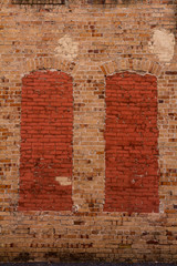 Brick Wall with Filled-in Doorways