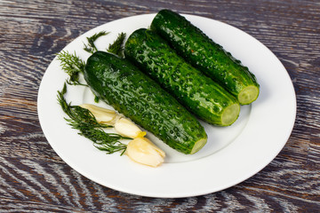 Delicious marinated pickles