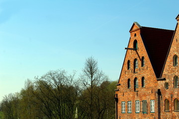 Storage houses in Lübeck, Germany