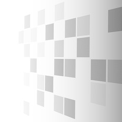 Abstract hi-tech whie background in perspective. Futuristic digital technology background. Vector Illustration