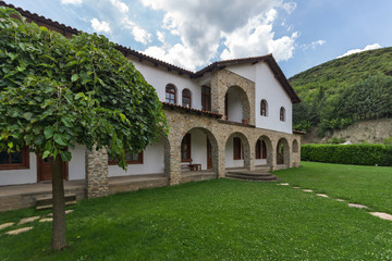 Naklejka premium Medieval Vodoca Monastery Saint Leontius near town of Strumica, Republic of Macedonia 