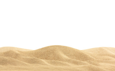 Fototapeta na wymiar Desert sand isolated