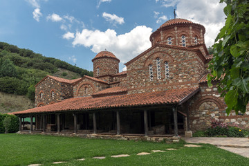 Fototapeta na wymiar Medieval Vodoca Monastery Saint Leontius near town of Strumica, Republic of Macedonia 