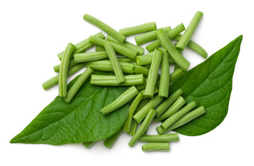Green Beans Isolated on White Background