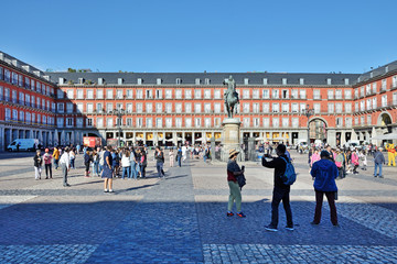 Obraz premium Plaza Mayor w Madrycie, Hiszpania
