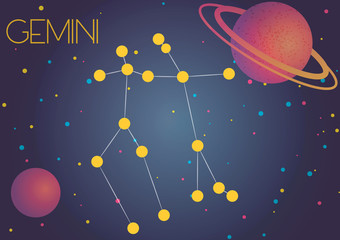 Obraz na płótnie Canvas The constellation Gemini