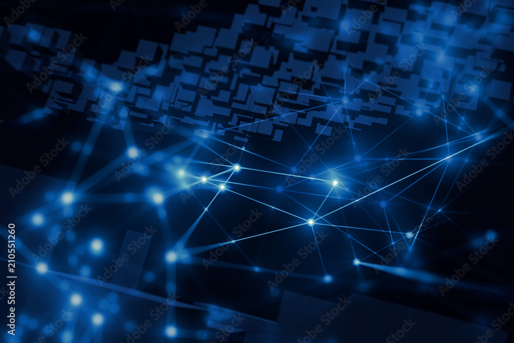 Poster global of ai robotic, signal of data, technology abstract futuristic cyber net web connect to networ