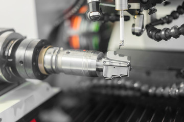 Steel metal automotive parts cutting machine process by CNC lathe