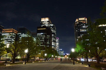 東京駅周辺の夜景