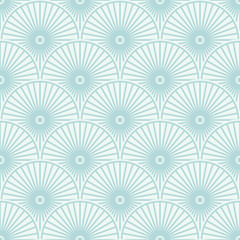 Blue stylized floral pattern. Vector geometric texture