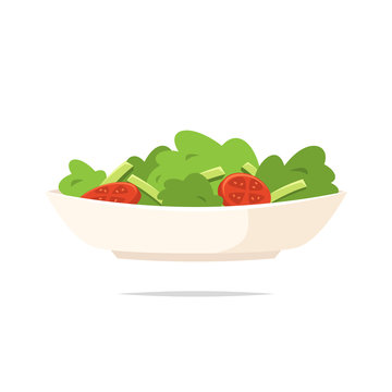 Salad icon vector isolated