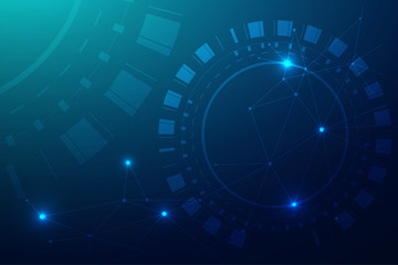 Abstract technology concept background, vector illustrator