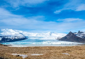 Crédence de cuisine en verre imprimé Glaciers Fjallsarlon glacier in winter season, Iceland