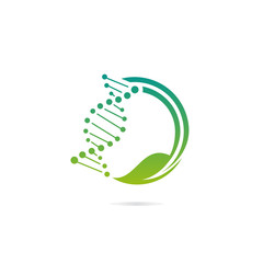 DNA Logo Design Vector