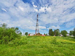 cell tower in the village