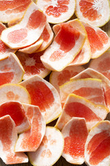 Red grapefruit peel