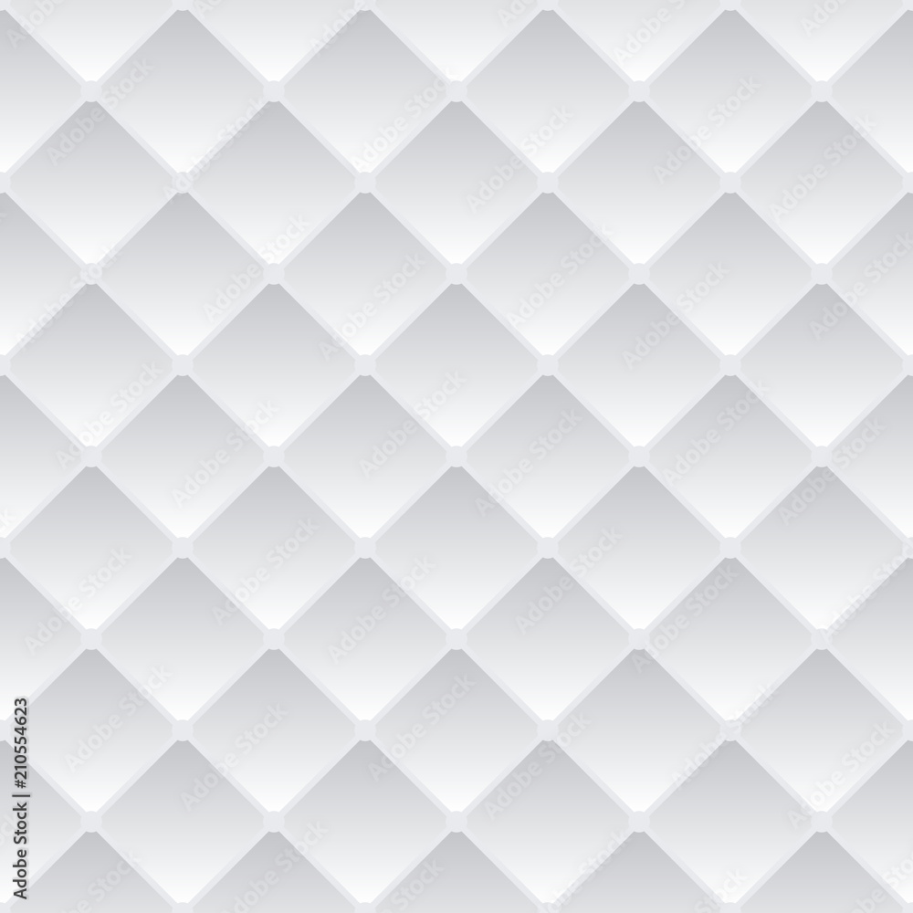 Poster white seamless geometric pattern. vector tiles background.