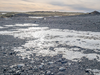 Fjallsarlon glacier in winter season, Iceland