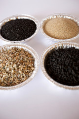 Elements (sand and carbon) of water treatment