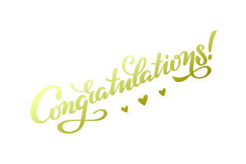 Congratulations lettering vector illustration EPS 10