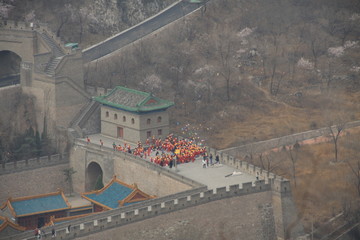 polluted view of great wall 