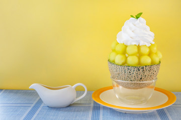 Korean shaved ice dessert