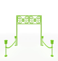 3d illustration of gates