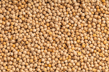 texture of raw chickpeas close-up