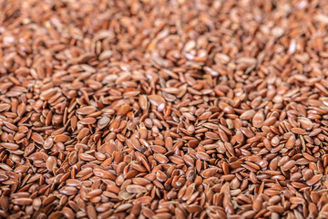 flax seed texture closeup