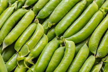 texture of green peas pods