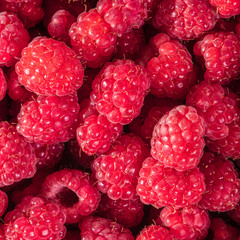 fresh raspberries closeup