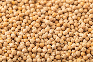 texture of raw chickpeas close-up