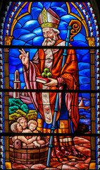 Stained Glass of St Nicholas in Valencia