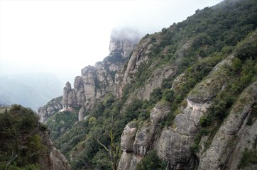 An hour train ride away from Barcelona, Spain is this beautiful mountain range called 