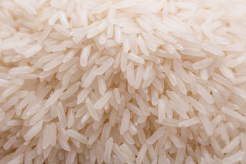 Jasmine rice on a white acrylic background