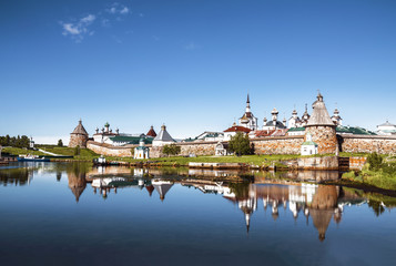 Spaso-Preobrazhensky the Solovetsky Stavropegial monastery on Bolshoi Solovetsky island in the White sea. Arkhangelsk region, Russia