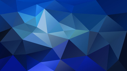 vector abstract irregular polygonal background - triangle low poly pattern - royal blue color
