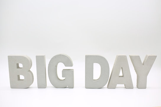 Naklejki big day word block