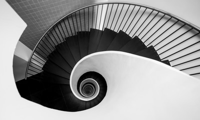 Stairs in the shape of a snail