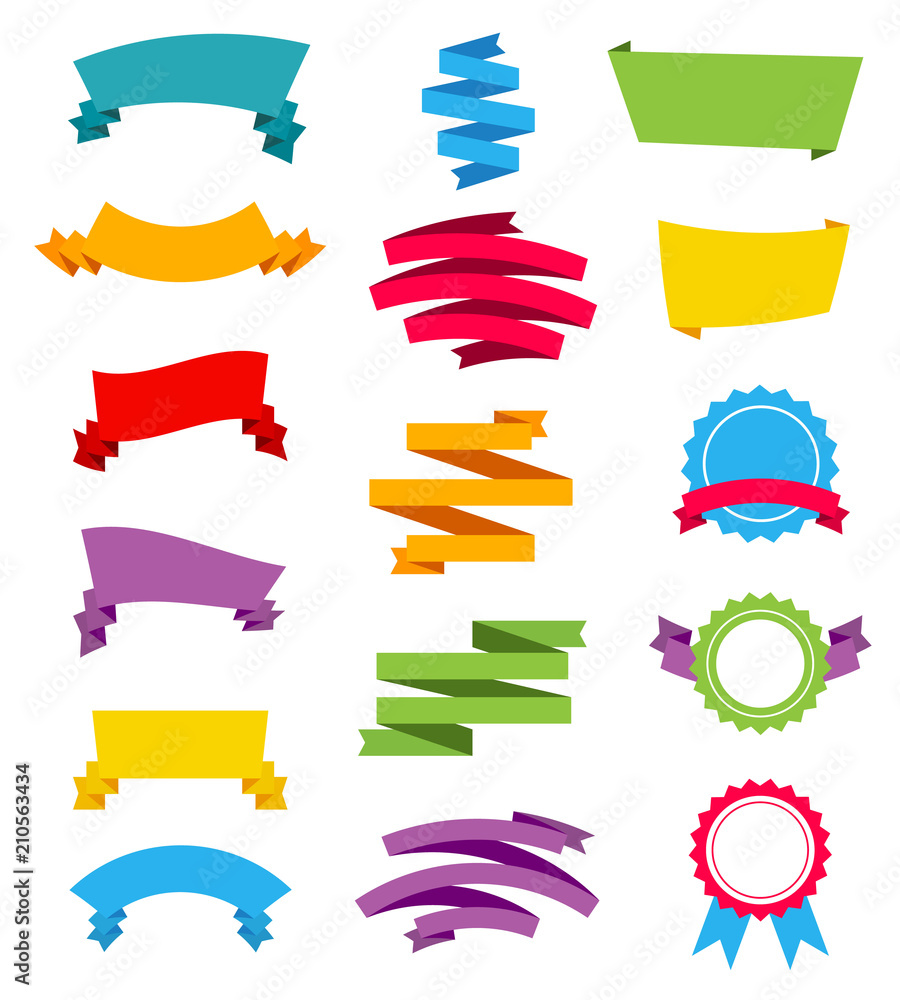 Wall mural creative vector illustration of representing label stickers banners tag set collection isolated on t