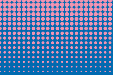 Halftone background. Digital gradient. Dotted pattern Pink color