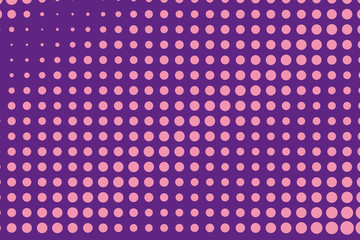 Halftone background. Digital gradient. Dotted pattern Pink color
