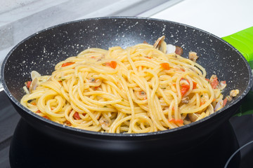 Italian Pasta, Spaghetti in a pot