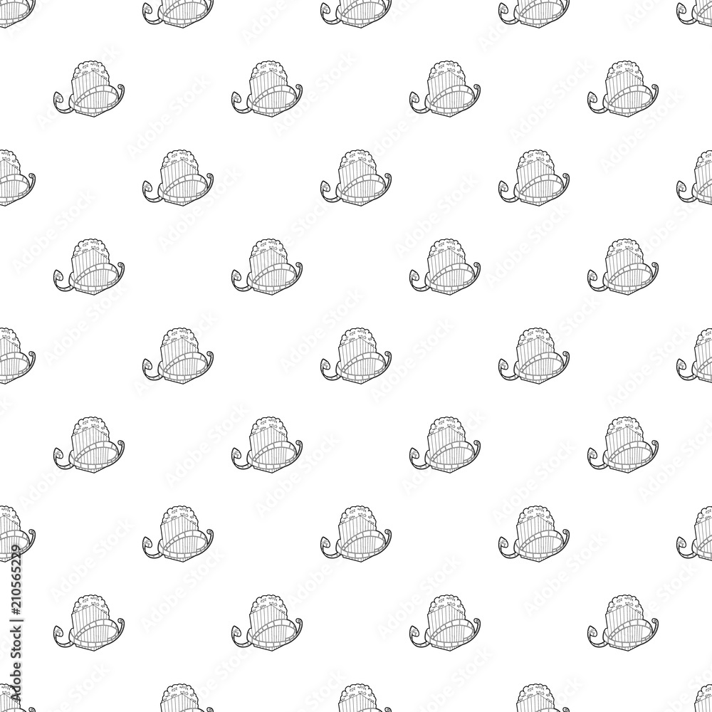 Poster film and popcorn pattern vector seamless repeating for any web design