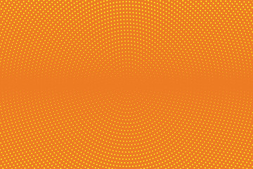 Orange and yellow halftone background. Digital gradient. Abstract backdrop