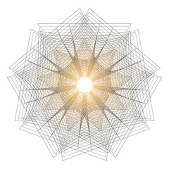 Geometry minimalistic artwork poster with simple shape and figure